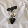 Delicate Love Heart Pendant Keychain Colorful Keyring Charm Accessory Bag Purse Backpack Ornament for Women Girls