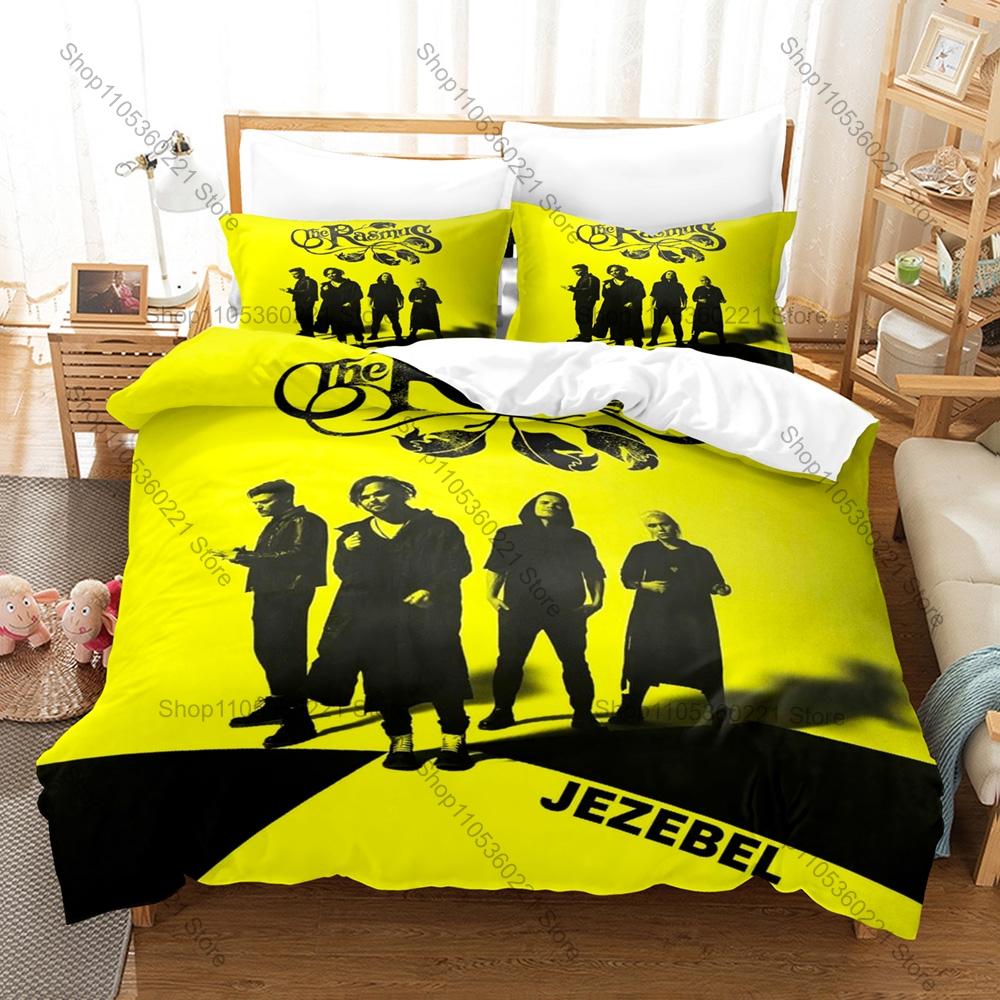 Lauri Ylönen Band Art Printed Bedding Kit 3PCS Duvet Cover & 2 Pillow Covers Breathable Fabric Rock Lover Bedroom Ornament