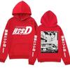 Anime Initial D AE86 Hoodie Hachiroku Shift Drift Cotton Autumn Winter Fleece Streetwear