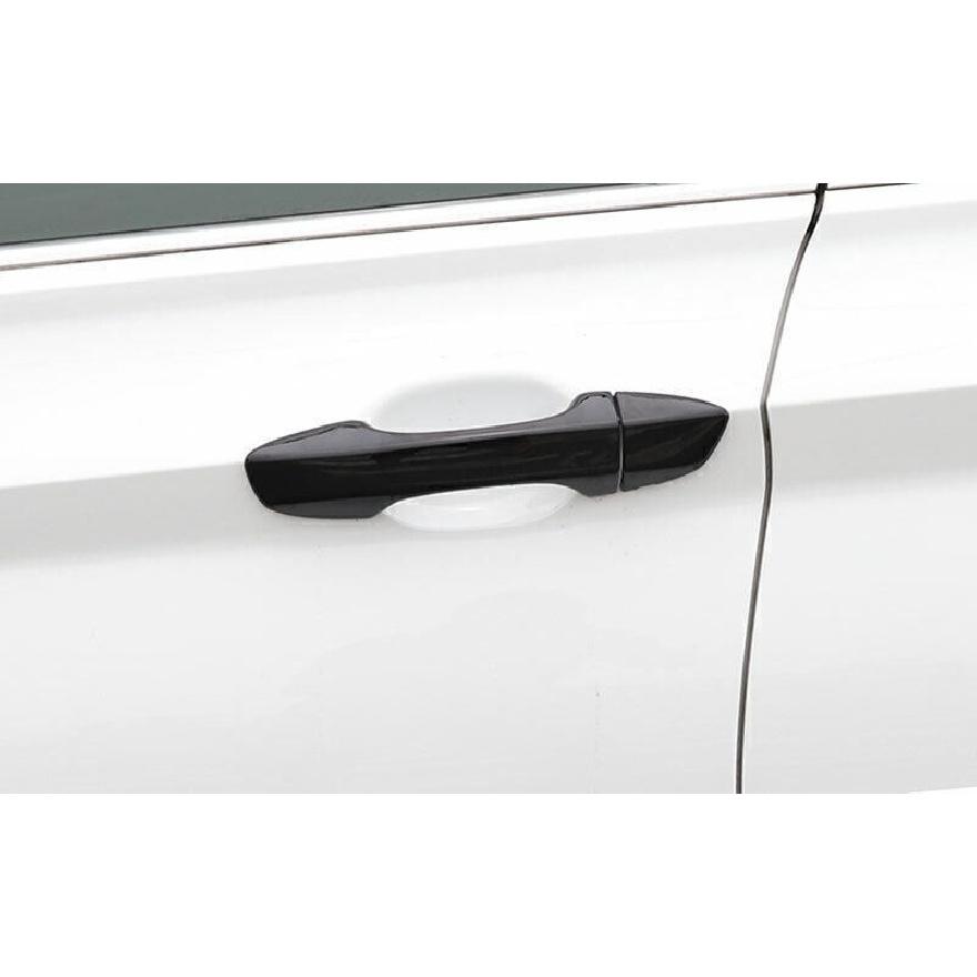 For VW Jetta Mk7 19-24 ABS Black Exterior Side Door Handle Cover Trim 8PCS