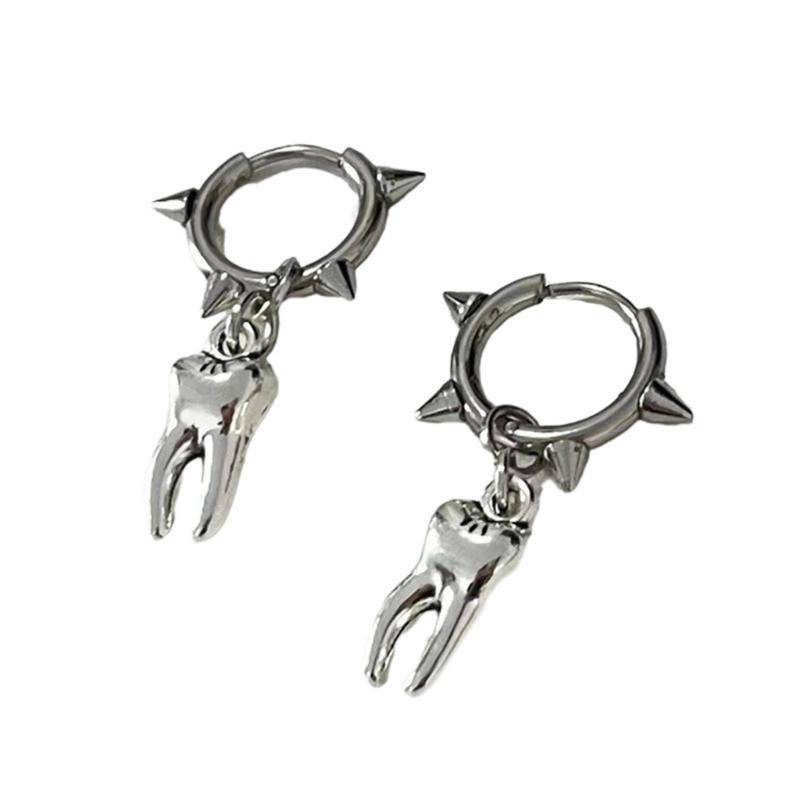 

Панк Серьги-кольца Застежки для ушей Милые серьги Ювелирные аксессуары Сплав Материал Вечеринка Ушные украшения Подарок для девушек женщин 1