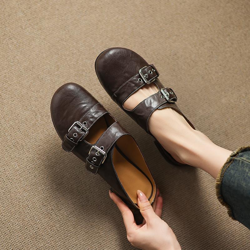 

Мода 2025 Новые летние тапочки с закрытым носком Модные ажурные сандалии Женская обувь Zapatos De Mujer Женская обувь Сетчатые мюли Замшевая обувь 40 коричневый