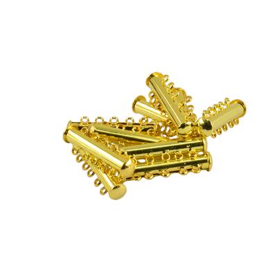 10 Pieces 5 Row Magnetic Tube Clasps Hooks For DIY Jewelry Findings