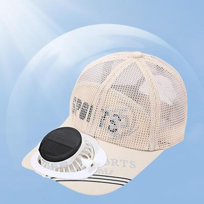 Summer Men Women Sport Outdoor Sun Protection Baseball Hat Caps with Solar Sun Power Echarge Cooling Fan Casual Sun Visor Caps