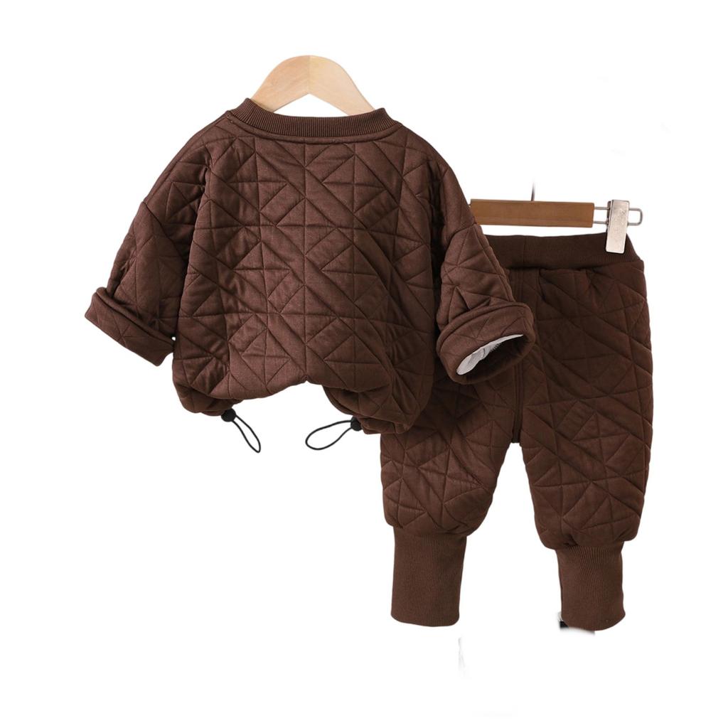 Kinder Freizeit Langarm Set, Bequeme Alltagsoutfits