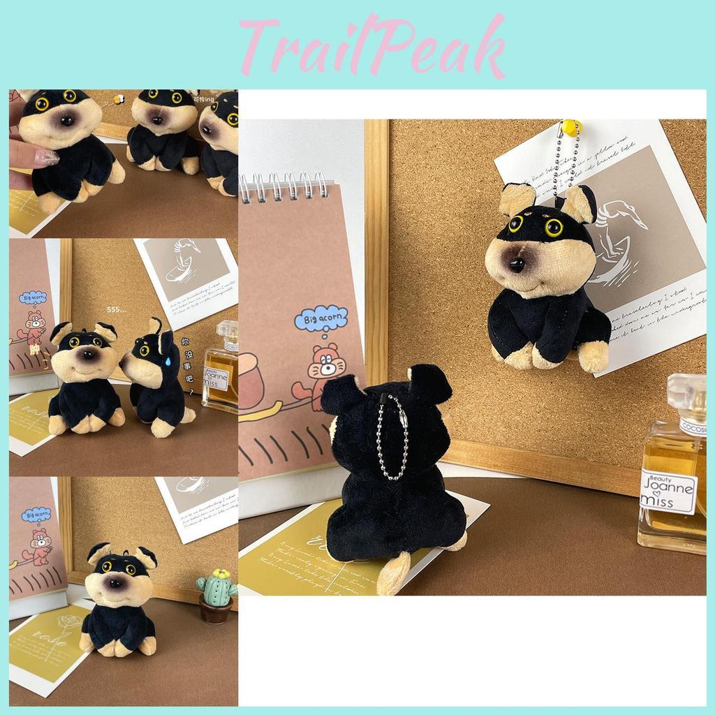 Cute Bee Dog Plush Doll Keychain Fluffy Stuffed Animal Perfect For Kids And Gifts