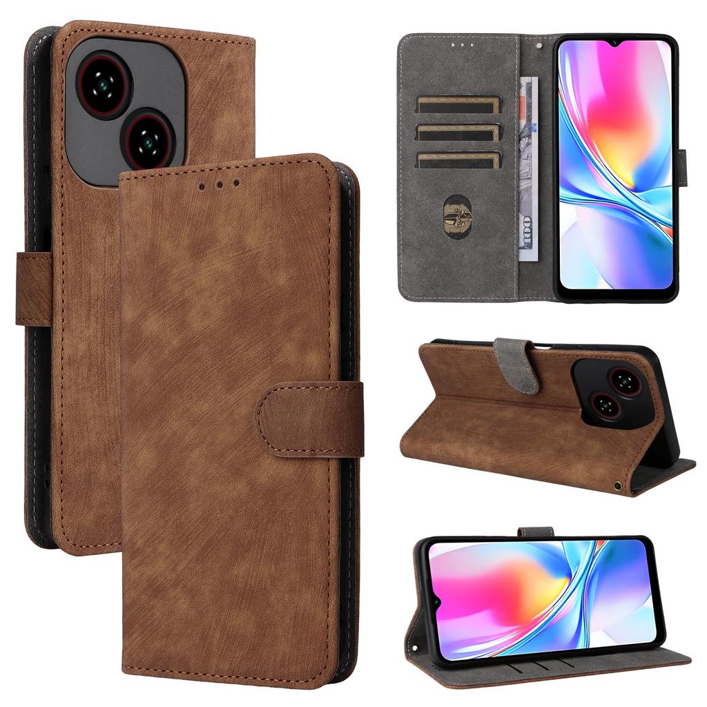 Flip-Cover für ZTE Blade A35E / Blade A35e, PU-Leder, Rundumschutz mit [RFID-Blockierung]