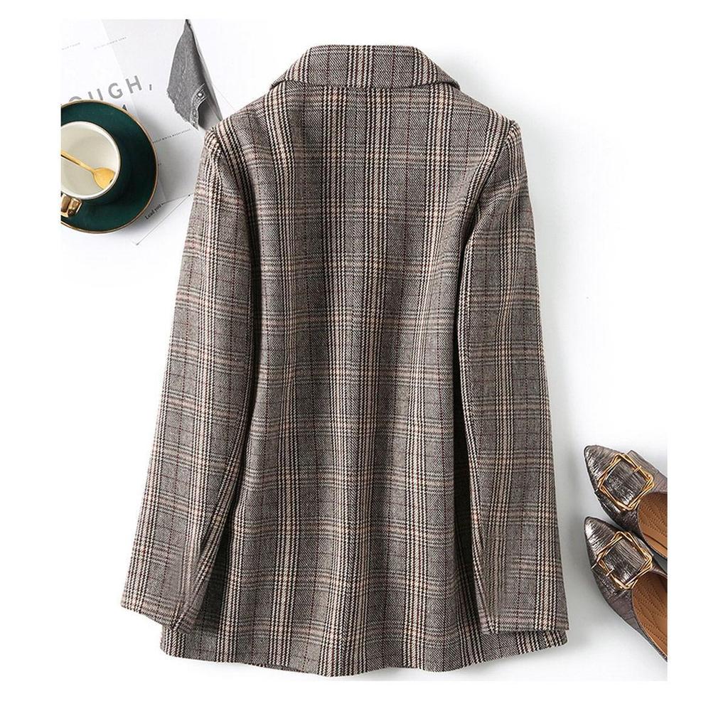 Slight Stretch Casual Spring Regular Full Blazers Female Plus Size