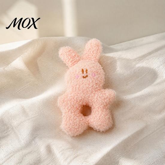 Soft Fleece Puppy Toys Stuffed Animal Dog Chew Toy, Squeaky Plush Bear Bunny Crinkle Interactive Puzzle for Dogs Snuffle Toy with Center Hole Small To