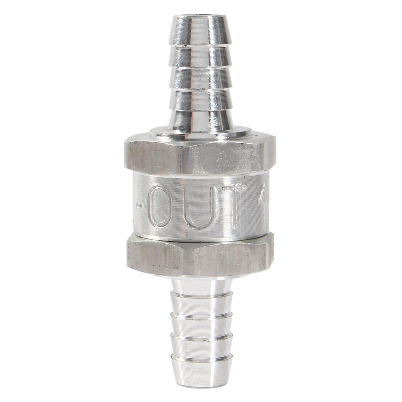 

Aluminium Fuel Non Return Check Valve One Way Petrol 6 10 12MM Optional