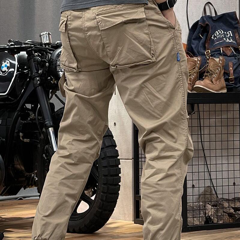 Fashion Retro Men's Multi Pocket Casual Sports Pants Cargo Pants
