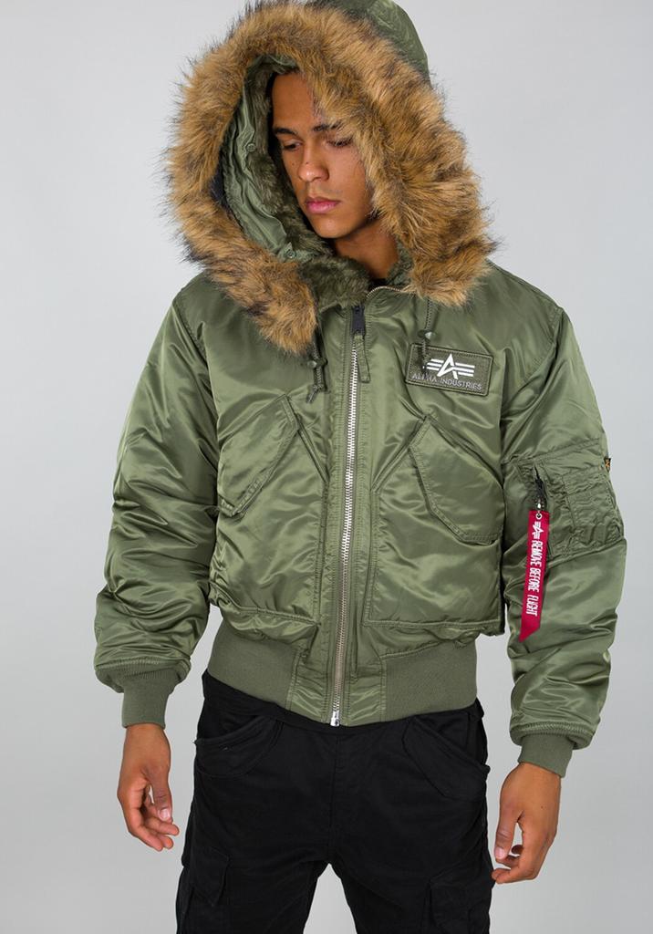 Alpha Industries 45P Hooded Winter Jacket (144103-01) sage/green