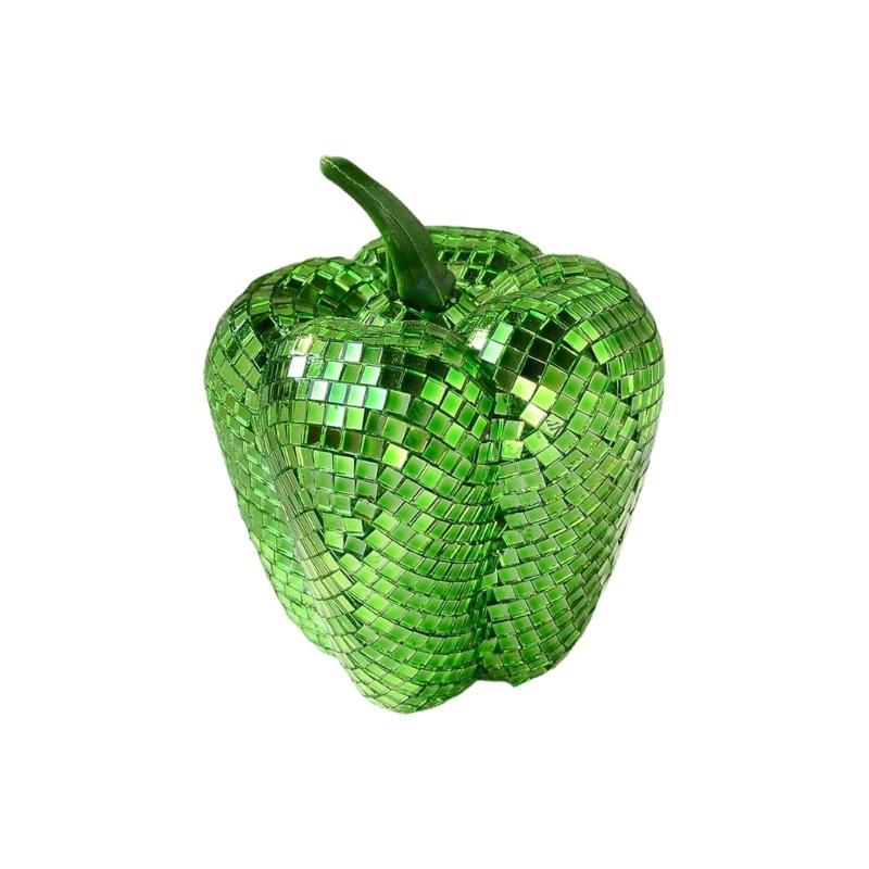 Зеркальный Диско Груша/Помидор/Морковь/Перец Отражающие Свет Диско-Шар Настольные Украшения Орнамент для Вечеринки Свадебные Декоры