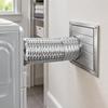 Dryer Exhaust Wall Outlet Package with Exterior Cover, Flexible Duct, Clamps, and Sealing Accessories for Air Routing