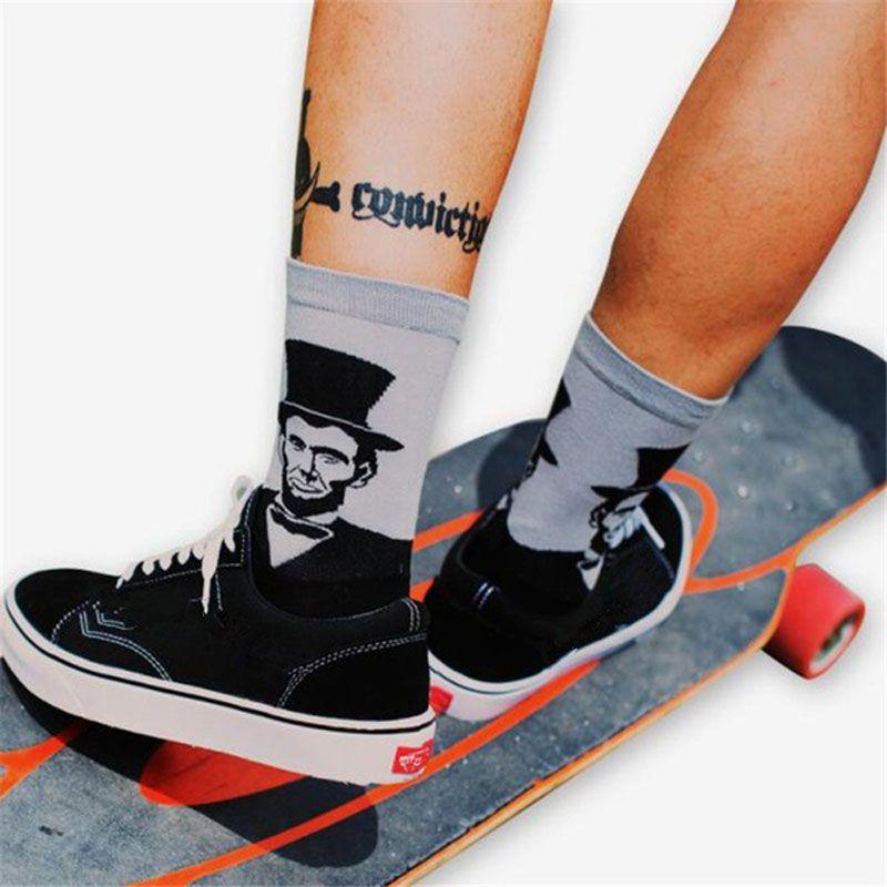 Lyxiga Streetwear President Queen Strumpor För Älskare Bomullsblandning Komfort