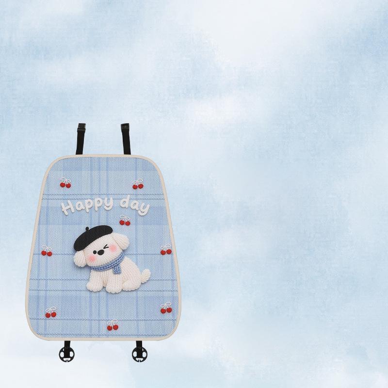 Cherry Cartoon Dog Car Seat Cushion for Ford EcoSport, RuiSi, Focus - Year-Round Use