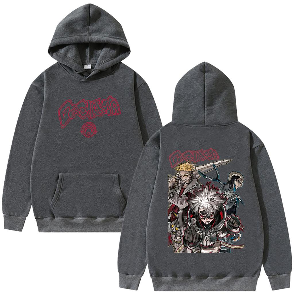 Hot Anime Gachiakuta Rudo Zanka Enjin Hoodie Unisex Manga Oversized Pullover Hoodies Male Fashion Casual Hooded Sweatshirt