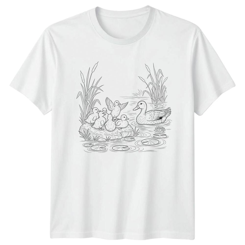 Teaching The Kids The Ways TShirt Duckling Waterfowl Nature S