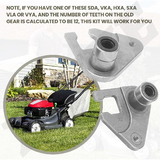 42940-VG3-B01 42930-VG3-B01 Left & Right Rear Adjusting Arm and 42661-VE2-800 12 Tooth Drive Wheel Gears Kit Compatible with HD HRR216 HRS216 K1-K8