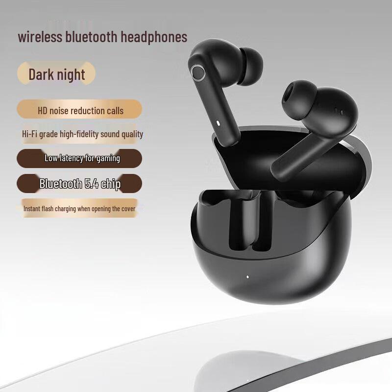 

S12 Low Latency Bluetooth Earphones with Noise Cancellation, Long Battery Life, and Comfortable Semi-In-Ear Design for Calls and Gaming.