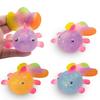Clear Goldfish Squeeze Toy Stress Relief Glitter Multicolor Tail Fish Stress Sugar Ball Sensory Toy Soft Decompression Fidget Toy
