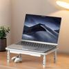 Computer Monitor Riser Cold-Rolled Steel Ventilated Monitor Stand with Drawer 3-Level Height Adjustment Laptop Stand for Home Office