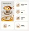 1.5L Stainless Steel Electric Kettle with Flower Tea Brewer & Constant Temperature Control