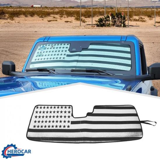 Windshield Window Sunshade Foldable Sun Visor Bezel For Ford Bronco Accessories