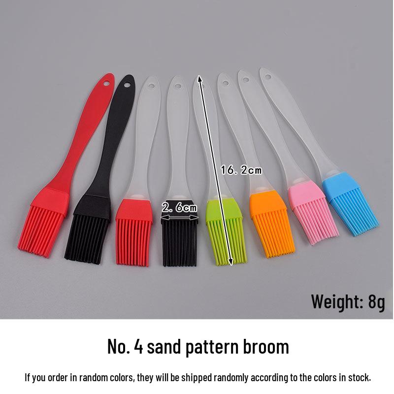 Silicone Bristle Brush for Sauces, Oil, Creams, Cake Baking, and BBQ