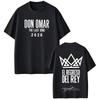 Rap-Sänger Don Omar The Last King Tour Aufgedruckt Unisex und Unisex Modisches Atmungsaktives Kurzarm Baumwolle Lässiges Lockeres T-Shirt