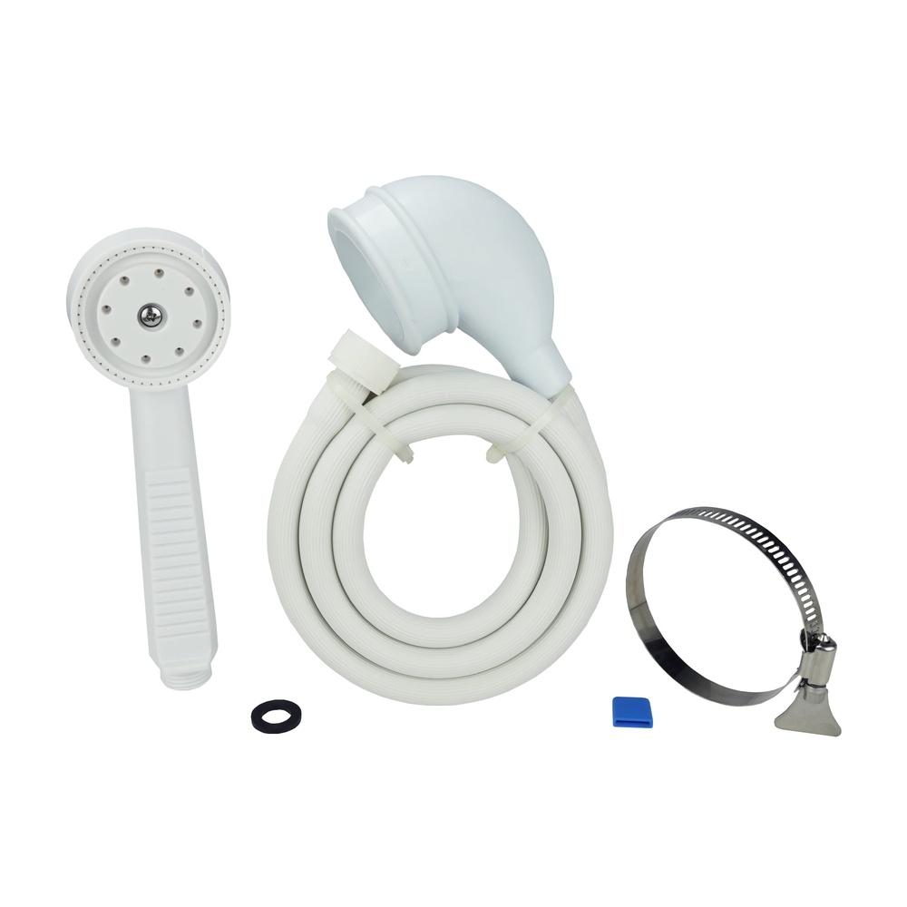 Portable Handheld Shower Head Bathtubs No Diverter Easy Install Bath Sprayer with 42 Inch Hose Adjustable Clamp Ideal Pets