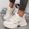 Fashion Fashion Crystal Chunky Sneakers Women Thick Bottom Non Slip Vulcanized Shoes Woman Plus Size 43 Breathable Platform Sports Shoes
