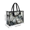 Cracked Pattern Large Tote Bag for Daily Commute Casual Reusable Shopping Handbag