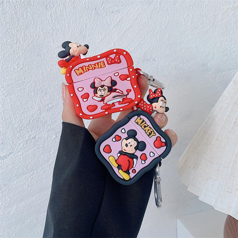 New personalized cartoon cute Apple earphone cover, suitable for AirPods 2/3 generation Pro2 generation Bluetooth earphone cover