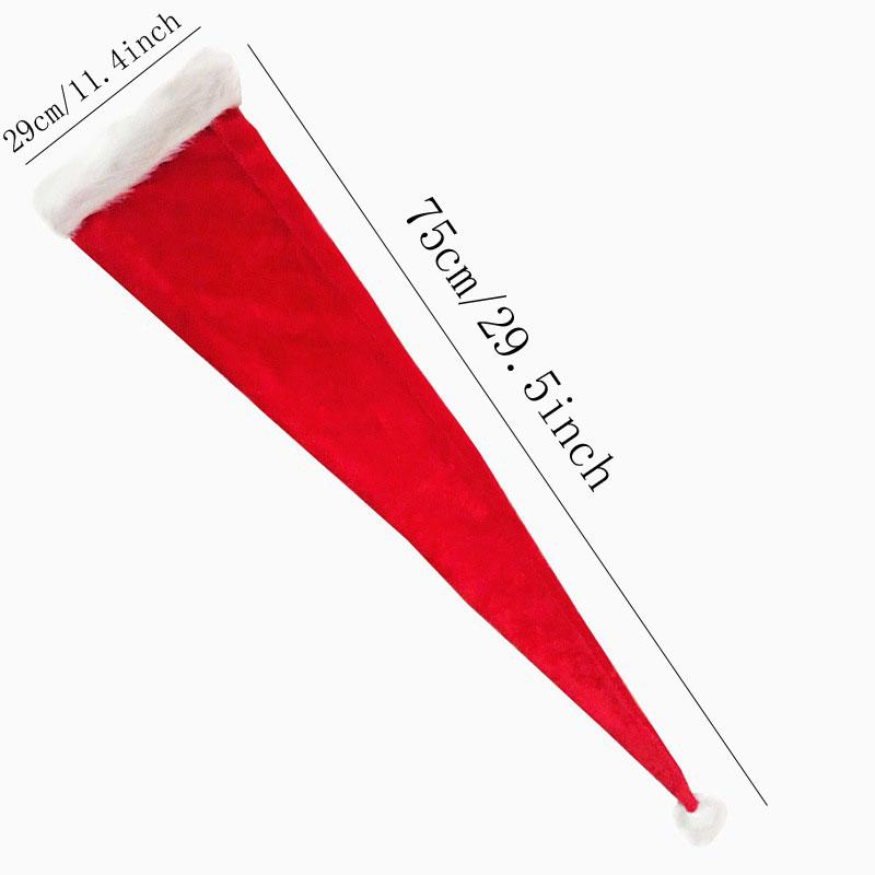 

1 шт. Рождественские шапки Взрослая Смешная Шапка Санты Эльфа Плюшевая Длинный Хвост для Женщин Мужчин Детей Рождественский Косплей