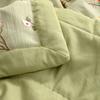 New Class A Cotton And Linen Double Layer Summer Quilt With Soybean Fiber Air Conditioning Quilt Printed Double Cooling Blanket