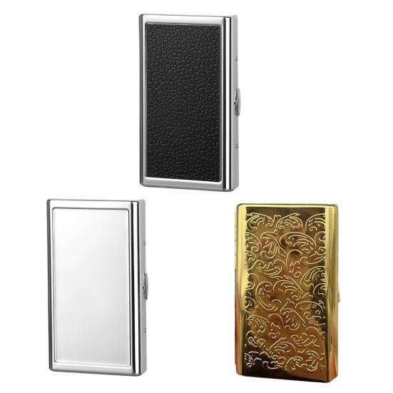 Вінтажна тримач для карток Тонкий металевий кейс Кишеньковий корпус з нержавіючої сталі Гаманець Захисний кейс для кредитних карток для чоловіків жінок Візитниця