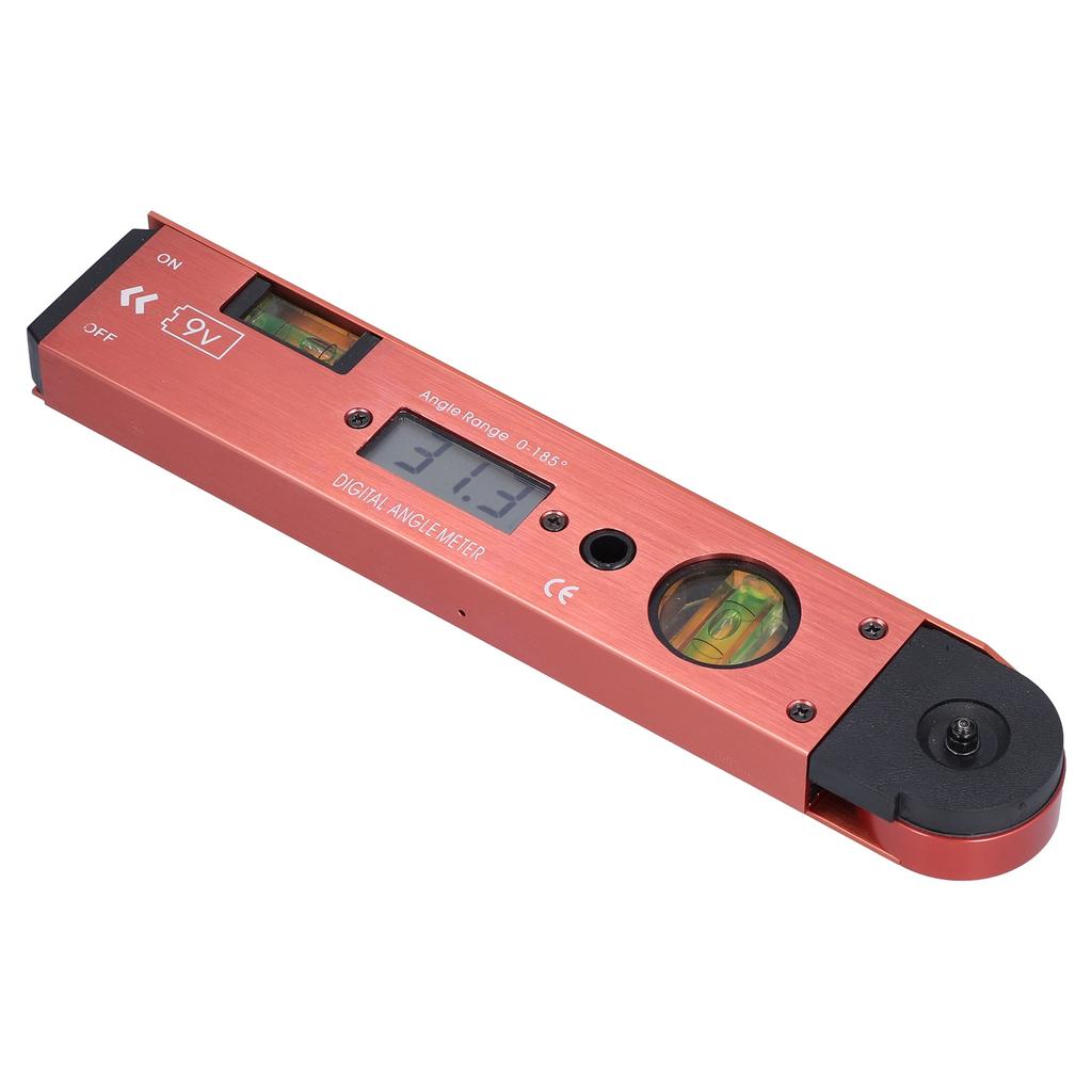 LCD Digital Protractor Inclinometer Portable Angle Finder Gauge with Level Bubble for Carpenter