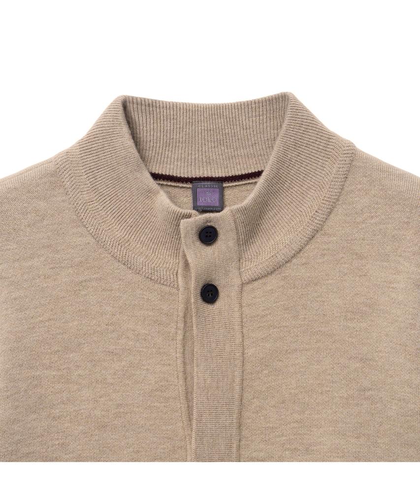 Iolo Merino Wool A-One Knit Jacket_Oatmeal