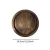 Dřevěný servírovací tác Domácí dekorace 28,5 cm Podnos na svíčky Kulatý dekorativní tác na jídlo Ovoce Svíčky Uzeniny Houba
