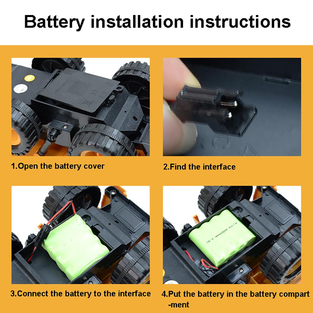 Pilot 2.4GHz 6-kanałowy wywrotka ze światłami Symulacja Ciężarówka inżynieryjna Dziecięca RC