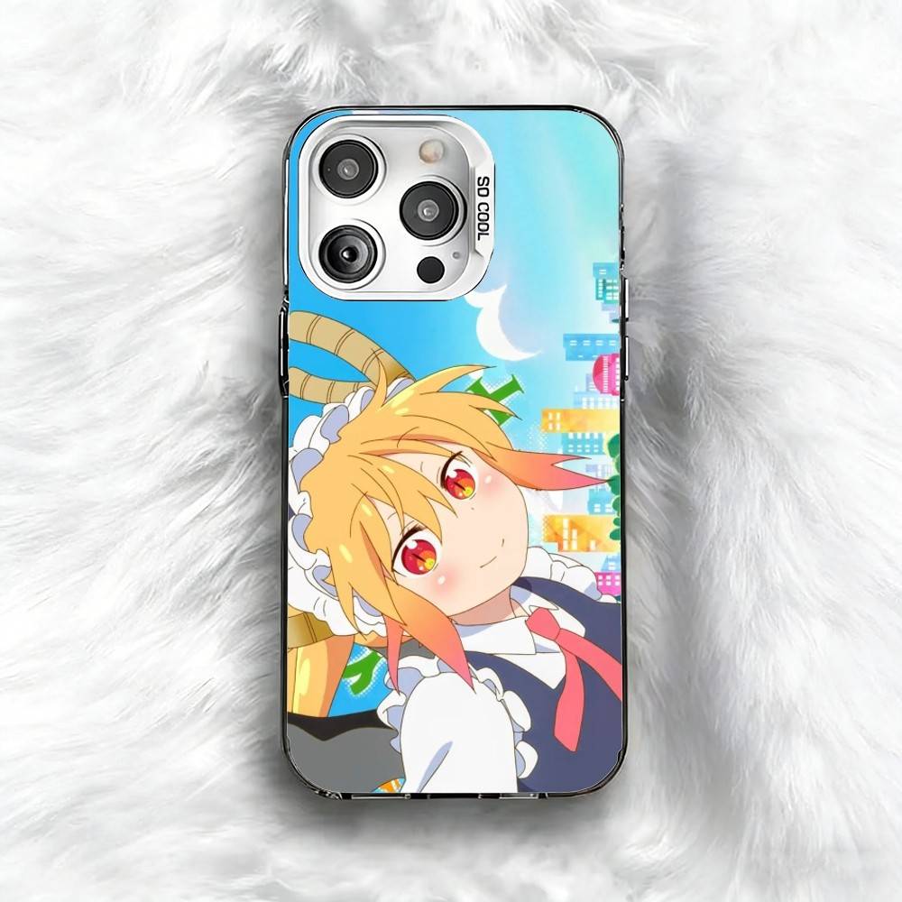 

Tohru D-Dragon M-Maid Phone Case For iPhone 16 17 15 14 12 13 Pro Max Black Color Shockproof Cover iPhone17