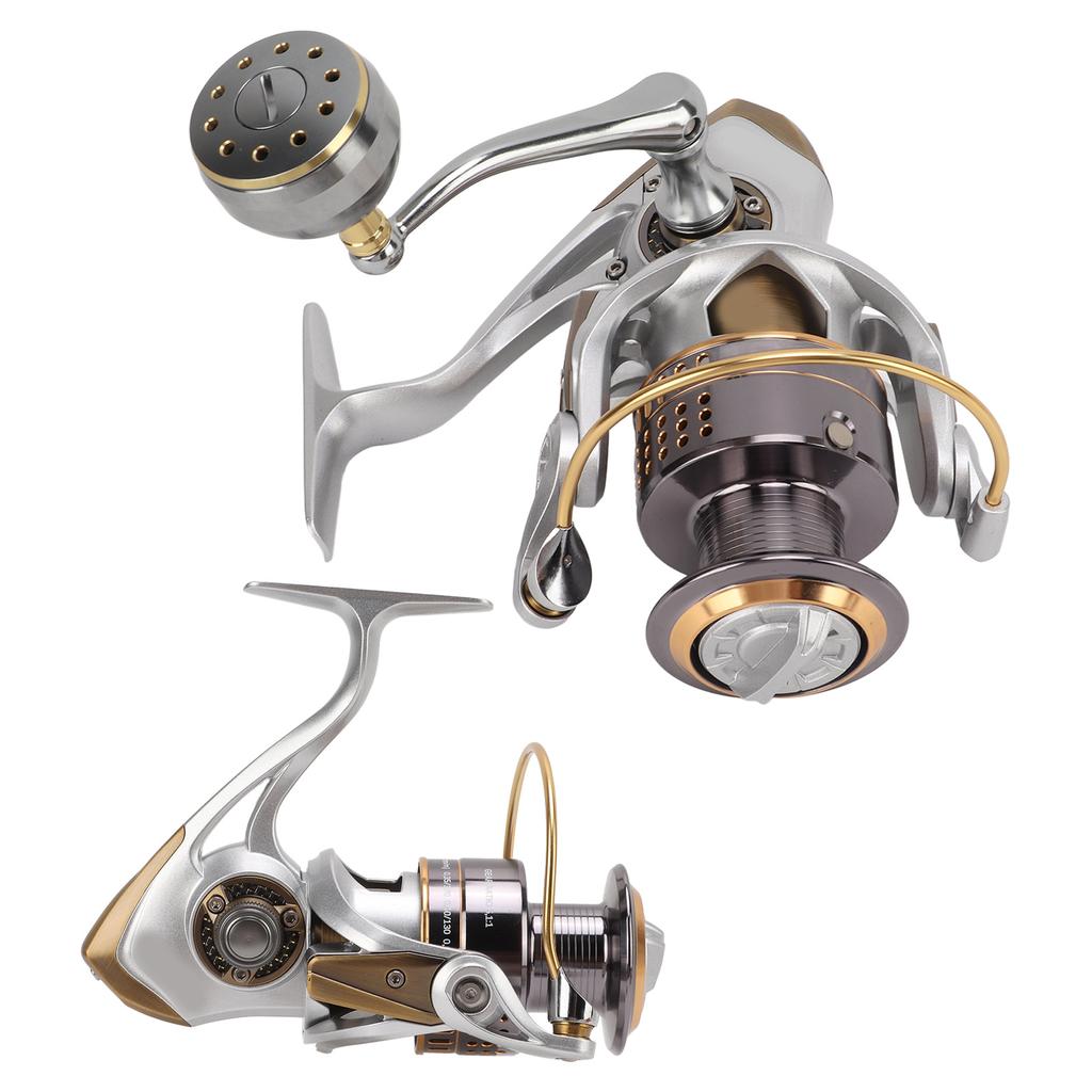 5.1:1 10+1 Kugellager Stationärrolle Wickelschutz Vollmetall Spinnrolle zum Angeln