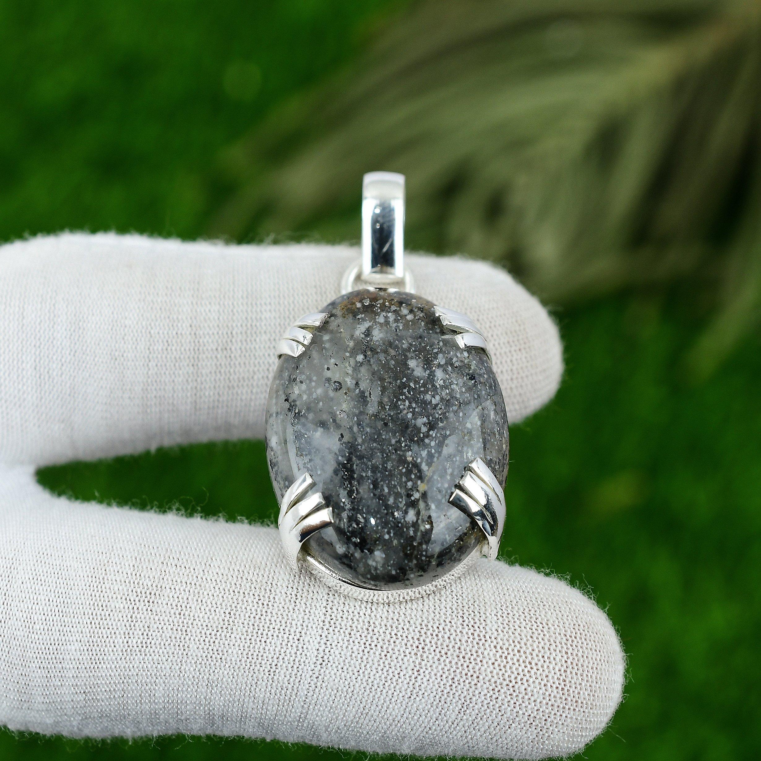 Womens day Deal 925 Sterling Silver Black Sunstone Gemstone New Pendant Jewelry