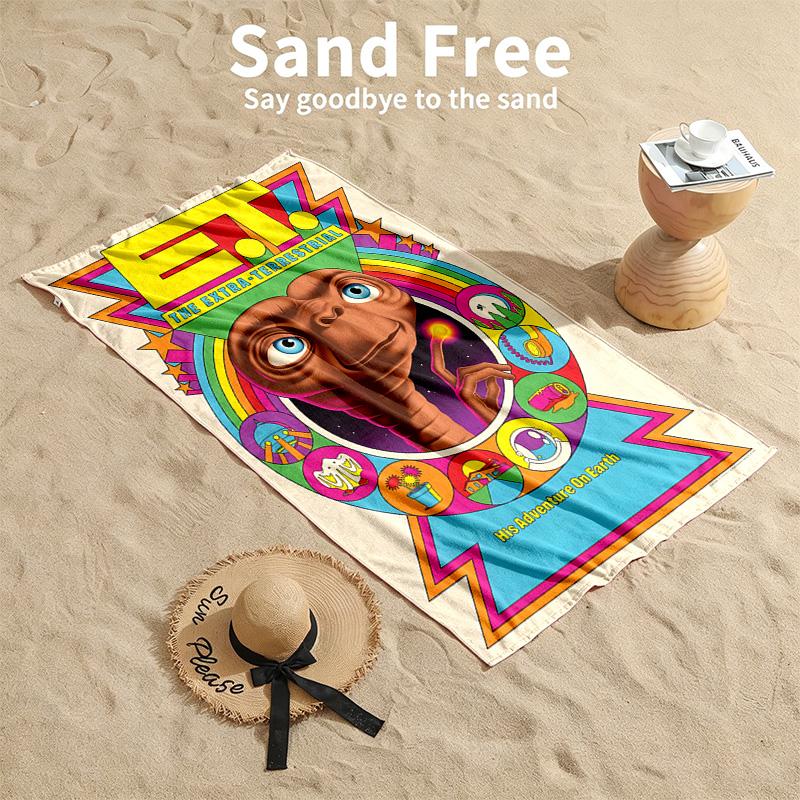 E.T Beach towels also serve as bath towels summer essential a musthave for the outdoors the beach and the pool