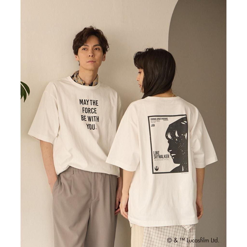 GLOBAL WORK STAR WARS Heavyweight Tee Short Sleeve 666031 Tops Cut Sewn T-Shirt White Black Gray