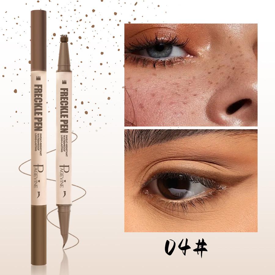 

PAGE VINE Brown Dual End Eyeliner Freckle Pen Smooth Natural Pigmented 4