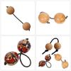 Wood Rhythm Sandball Hand Asalato African Shaker Portable Percussion Instrument Hand Shaker Ball Gift for Student Adults
