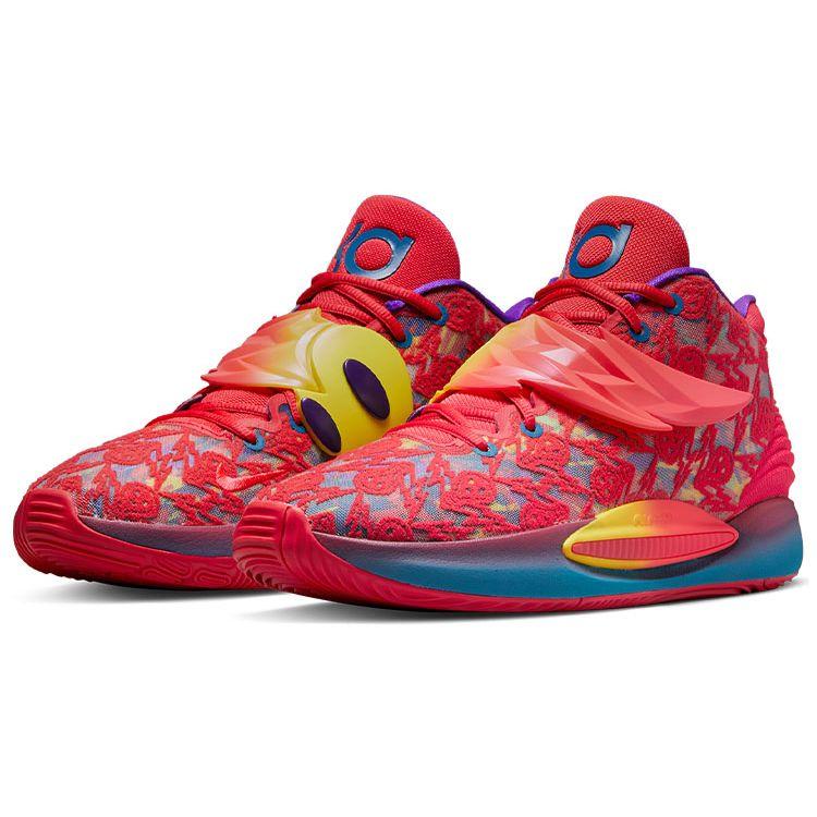 Nike KD 14 EP Ron English 3 Unisex Sneakers Red Siren-Red Yellow-Strike DO6902-600