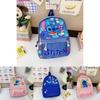 Stitch Flower Pattern Kids Backpack With Breathable Nylon For Elementary School Children